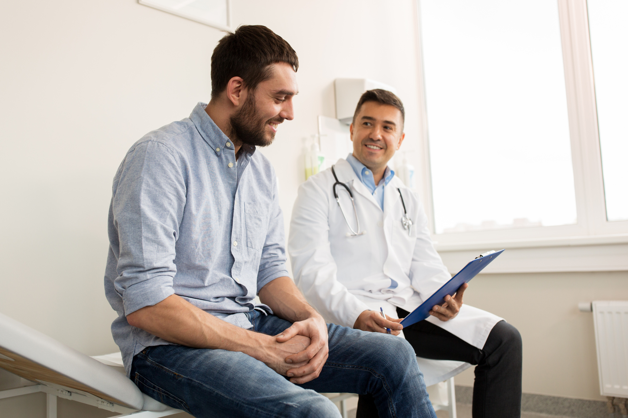 A doctor and patient