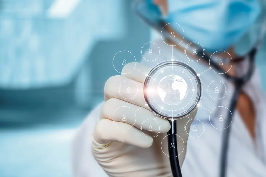 A doctor and patient